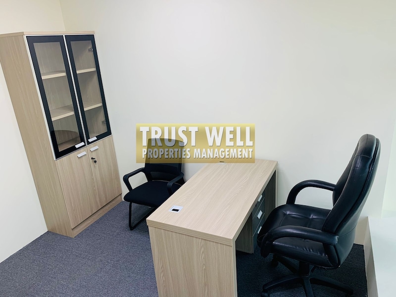 Prime  Location In Khalidiyah | Direct From Owner | Exquisite And New Offices | Aed 8,500 For 6 Mont