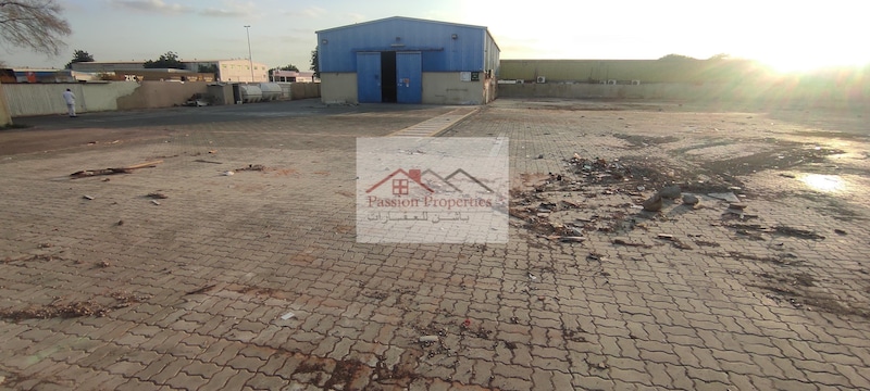 TAX FREE.  |Warehouse with Open Yard for RENT in Al Quoz