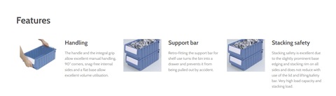 Plastic Storage bins RK with delivery all over  UAE