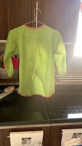 Ikea children drawing apron with long sleeves green