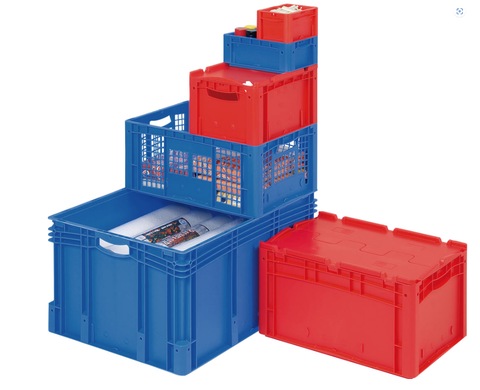 Plastic stacking containers XL