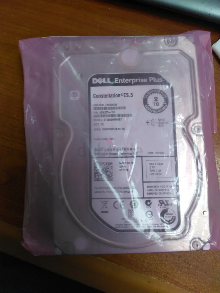 Dell Hard Drive 3.5 7.2K 6GB/S SAS (10K45) 2TB63265093670786115