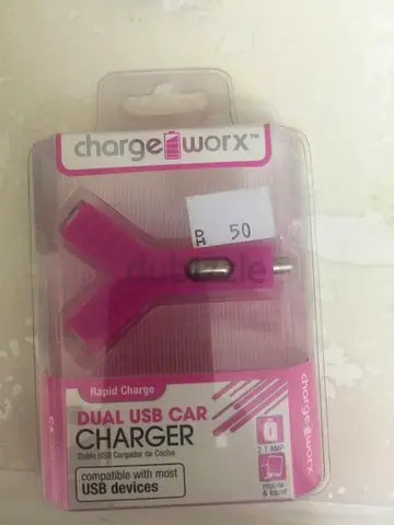 Pink Car charger dual high quality