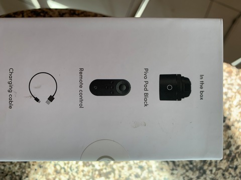 Pivo Pod Black with Smart Mount and Remote (open unused)