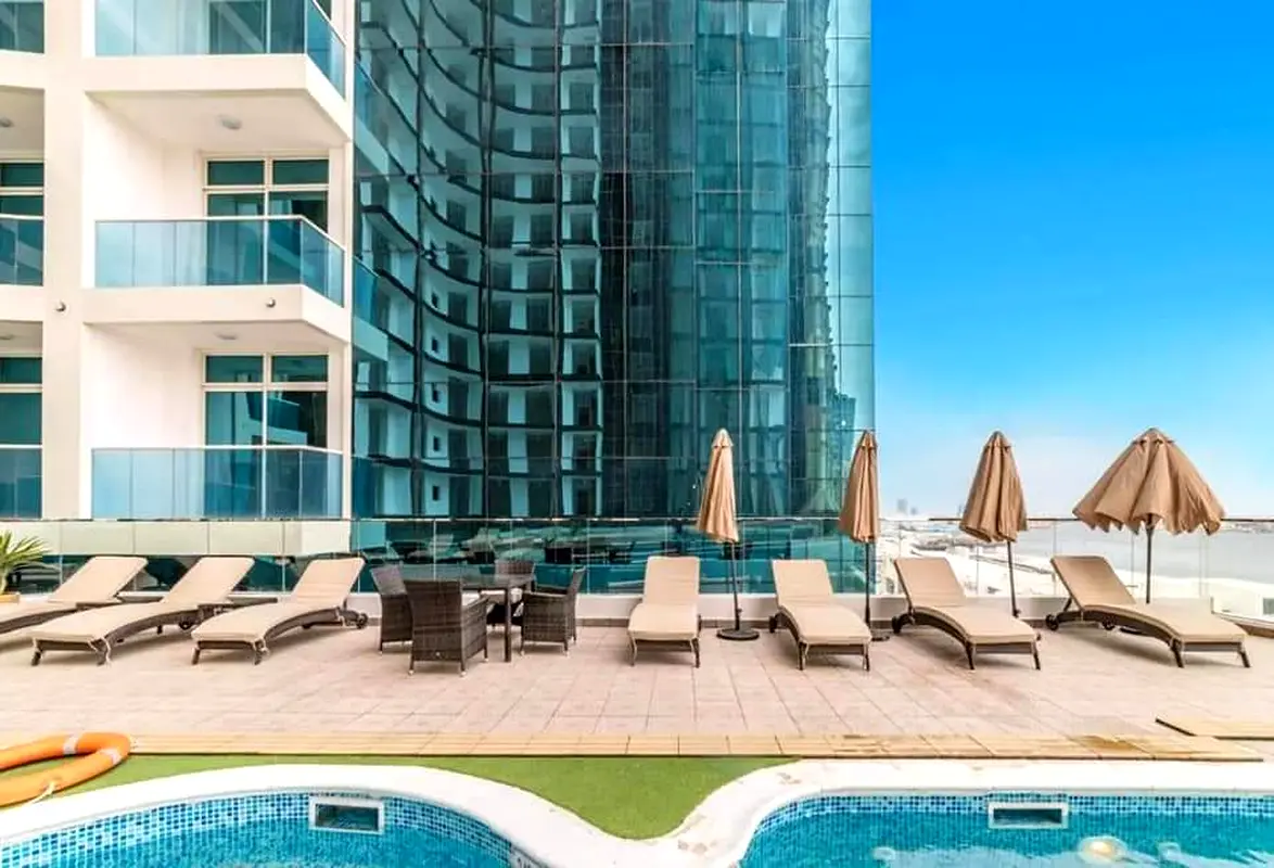 37,000 and moved to two rooms and a hall with a charming view in Ajman and a premium for 7 years