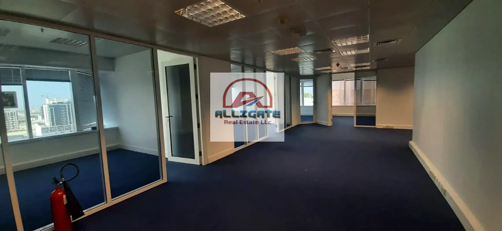 Beautifully fitted with Partitions office for rent in Sheikh zayed road