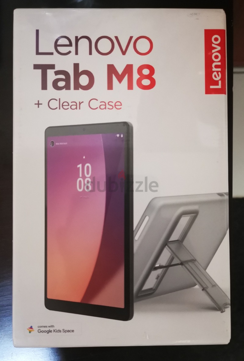 Lenovo tablet M8 GREY color with clear case | dubizzle