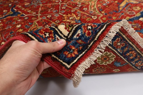 126 x 171 cm | new red area bidjar rug | Afghan handmade carpet | persian design carpet