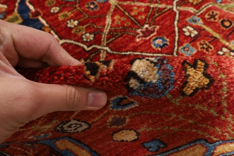 126 x 171 cm | new red area bidjar rug | Afghan handmade carpet | persian design carpet