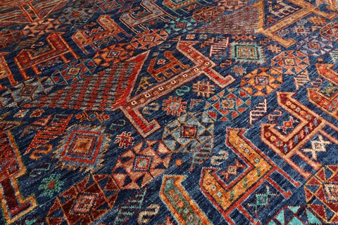 202 x 300 cm | new animal print rug | Afghan handmade carpet