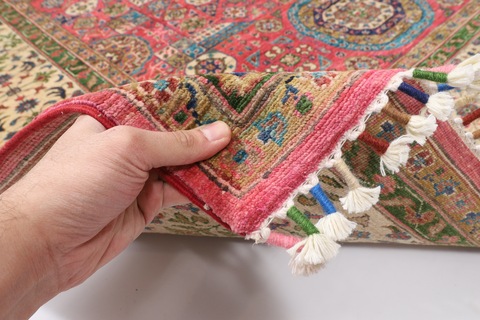 200 x 282 cm | NEW pink area mamluk rug | Afghan handmade carpet