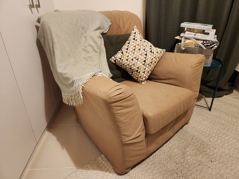 Large Ikea Armchair in beige