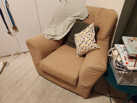 Large Ikea Armchair in beige