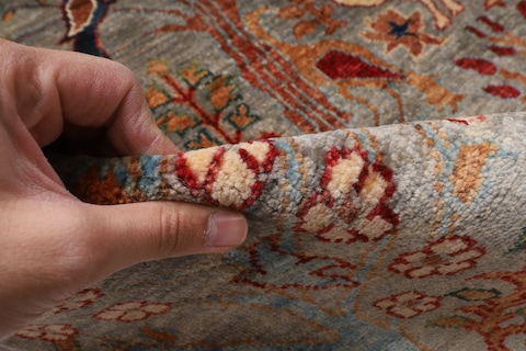 120 x 182 cm | New pictorial bird grey area rug | Afghan handmade carpet | carpet for kids