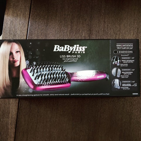 Brand new Babyliss hair straightener brush, HSB100SDE