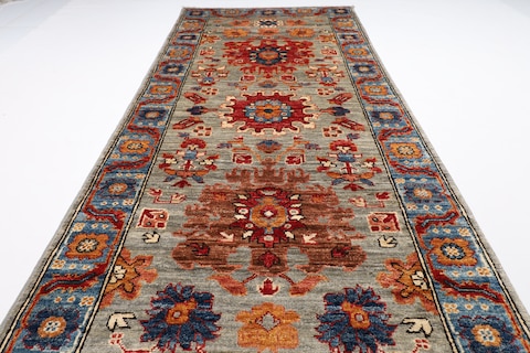 87 x 625 cm | 2.11 x 20.7 ft | New aryana long runner rug | Afghan handmade carpet