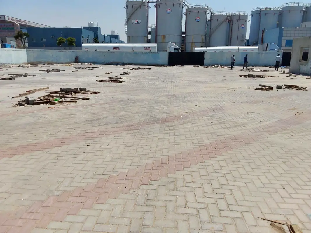 18000 square feet land with boundary wall and interlocked
