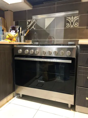 Bosch 90Cm Gas Cooker HGI 12TQ50M 5 Burner Full Safety Heavy duty FREE DELEVERY +WARRENTY