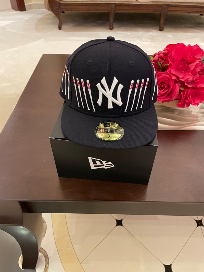 New Era 59FIFTY Spike Brooklyn Dodgers 42 Patch Hat - White, Black, Red White/Black/Red / 7 1/2