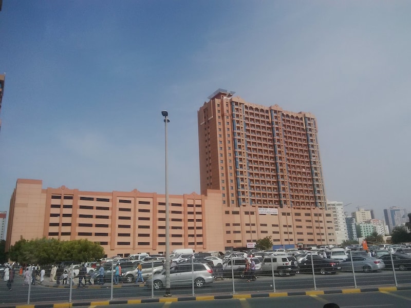 For rent in Ajman, a furnished studio in Al Nuaimiya Tower C Towers, including electricity, water, s