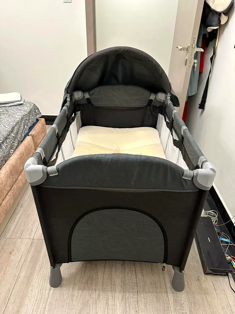 Juniors Devon travel cot grey color for sale!!!