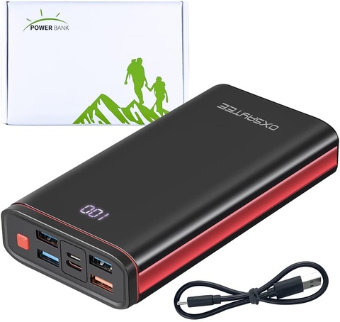 Power Bank, 26800mAh Portable Charger,18W PD Type-C InOut Quick Charge 3.0 with Dual Input Port