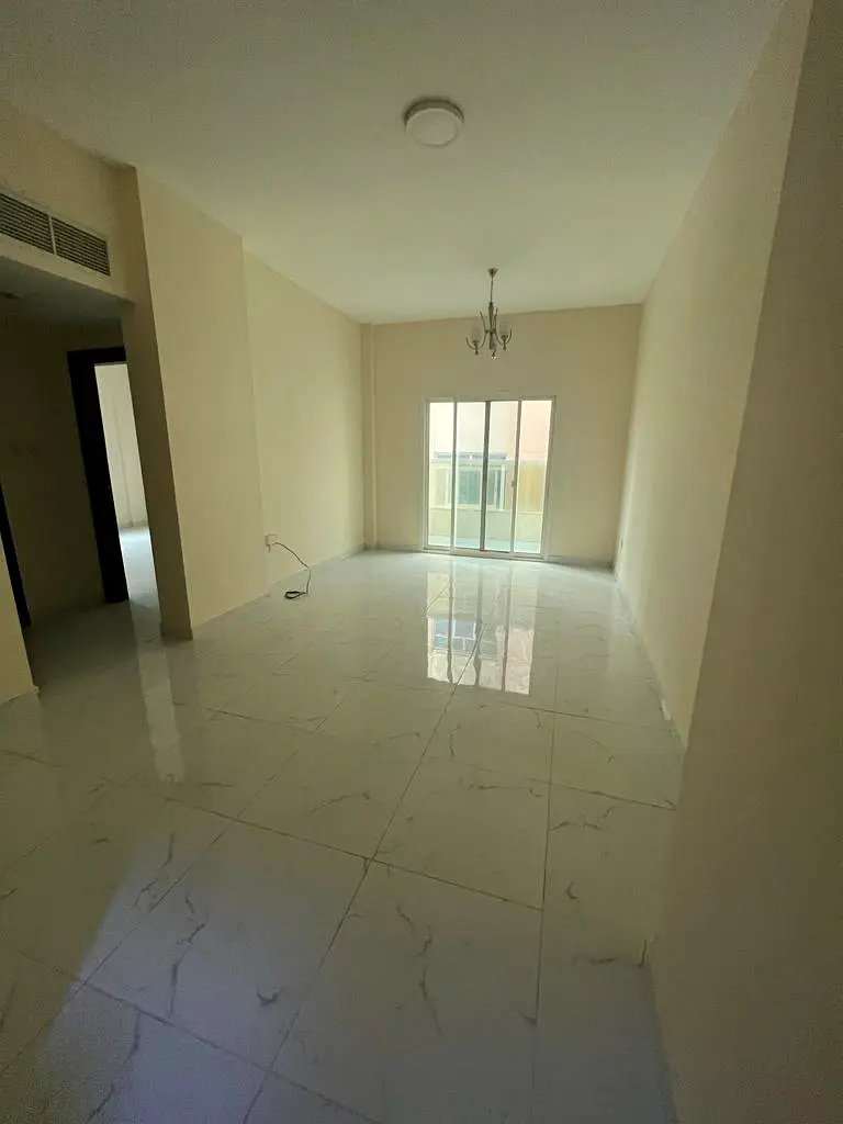 A one-bedroom apartment with a hall is currently available in Ajman for annual rent in Al Hamidiya