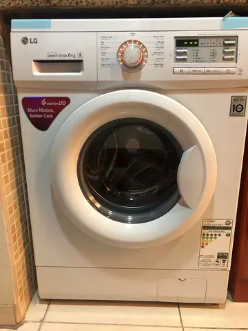 LG 6 Kg 1000 RPM Front Load Washing Machine, White - F10b8ndp25 FREE DELIVERY +WARRENTY