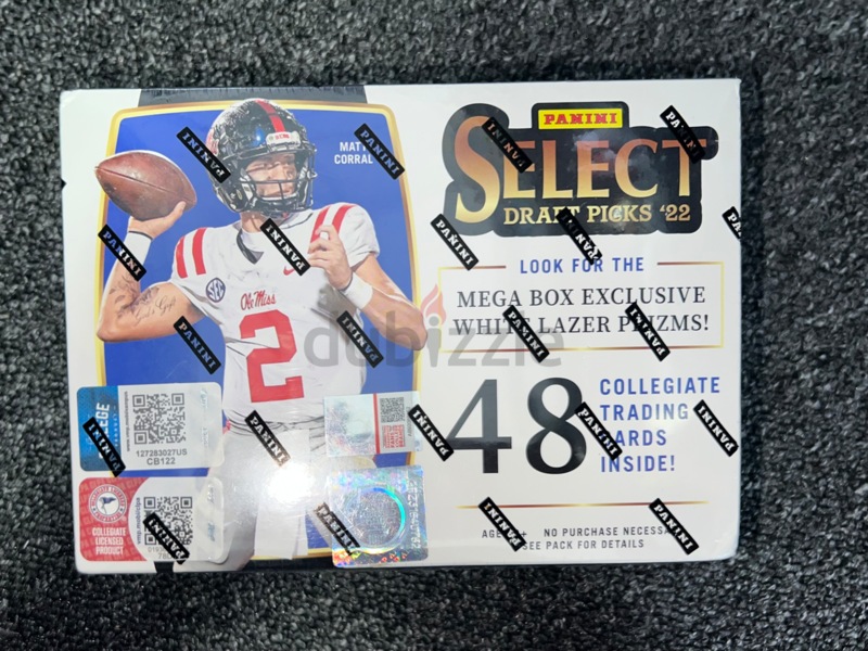 2022 Panini Select NFL Football Draft Picks Mega Box Trading Cards 