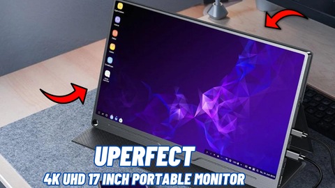 Desktop Monitor 4K UHD 100% Adobe Display 17.3 Inch Portable