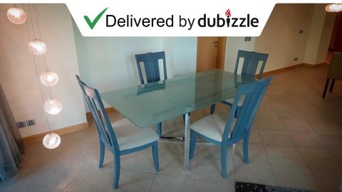 Glass Top Dining Set - Delivered by dubizzle! FD187