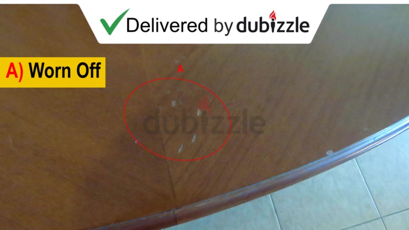 Oval Wooden Dining Set - Delivered by dubizzle! FD186