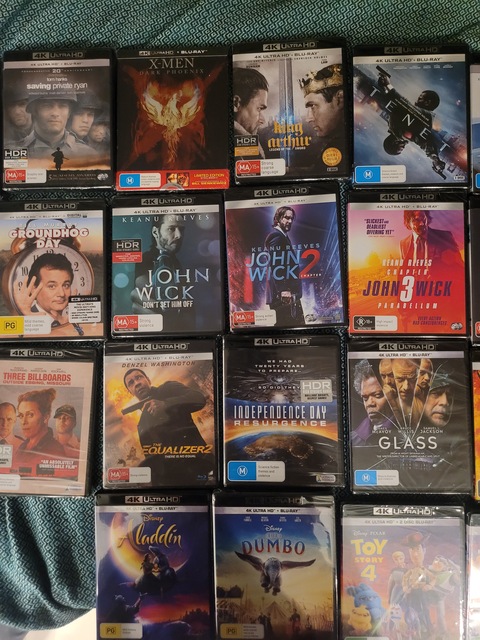 4K Bluray collection Dolby atmos
