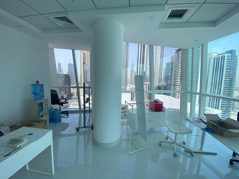 Hot Deal |Fitted  Office For Rent | Business Bay |Burj Khalifa View