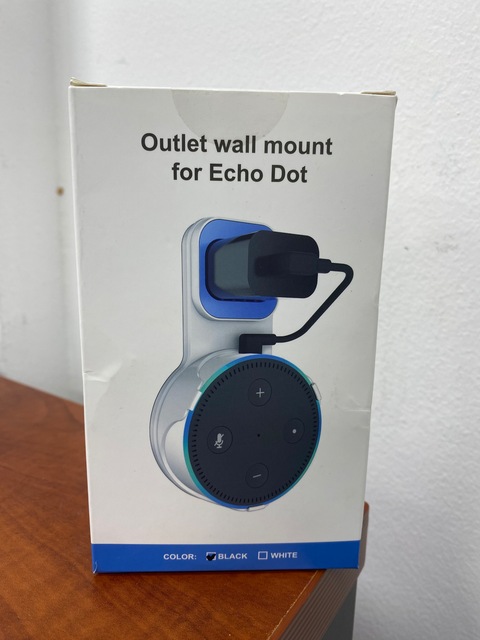 Unknown Brand Outlet Wall Mount For Echo Dot (ST01) Black