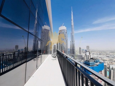 Luxury Duplex Penthouse | Full Burj Khalifa   Sea view  | High Floor