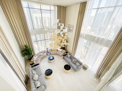 Luxury Duplex Penthouse | Full Burj Khalifa   Sea view  | High Floor