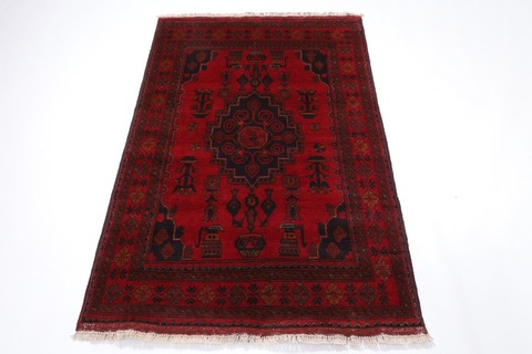 105 x 158 cm | new red area bokhara rug | Afghan handmade carpet