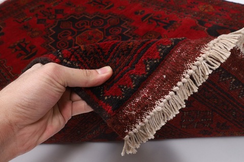 105 x 158 cm | new red area bokhara rug | Afghan handmade carpet