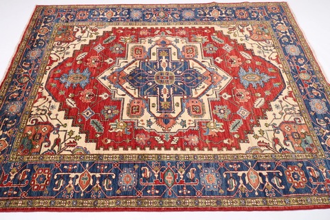178 x 238 cm | 5.11 x 7.10 ft | new red heriz rug | Afghan handmade carpet