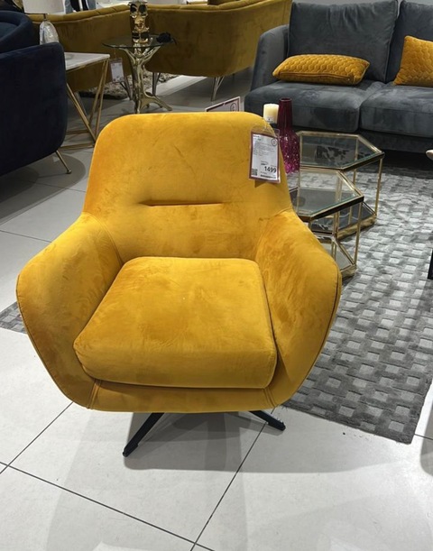 Living room golden chair
