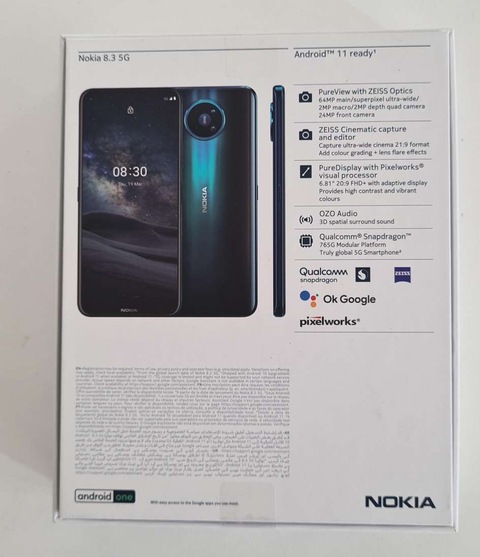 Nokia 8.3 5G Dual SIM Polar Night Blue 8GB RAM 128GB