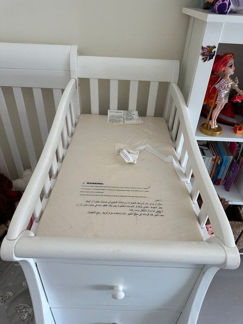 Giggles bed and crib for kids and baby 3in 1 with mattress