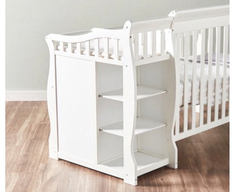 Giggles bed and crib for kids and baby 3in 1 with mattress