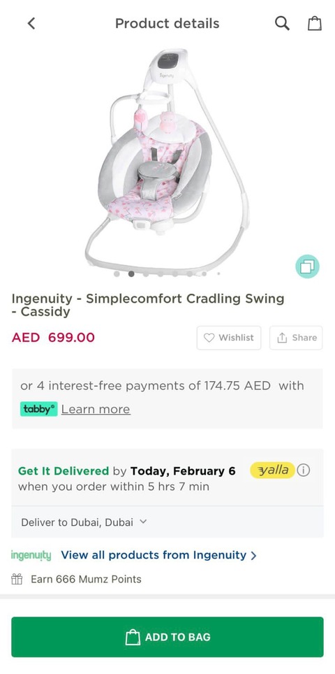 Ingenuity Baby Swing/Bouncer For Sale