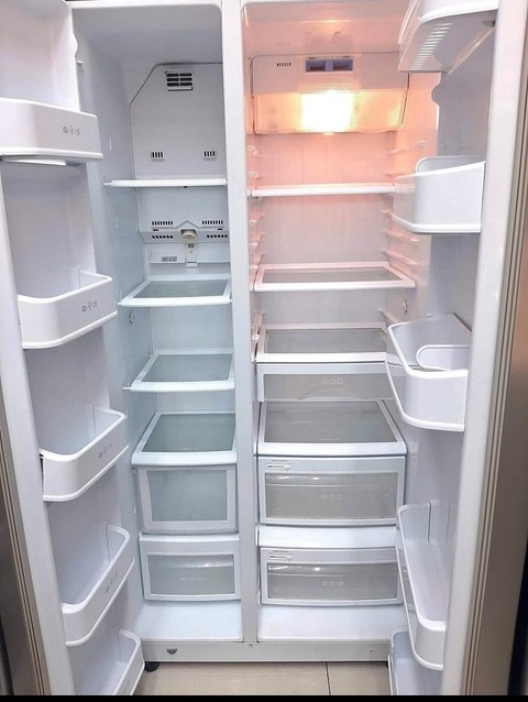 Lg brand side by side door refrigerator