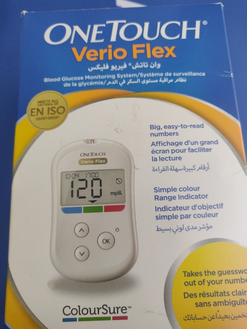Onetouch Verio flex blood glucose monitor
