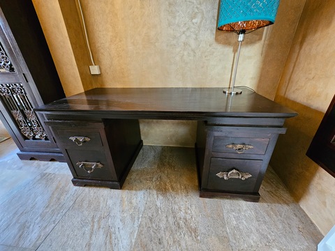Marina Home Desk table drawer hard solid wood antique