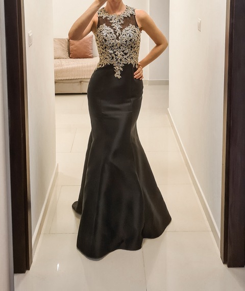 Black/gold gown