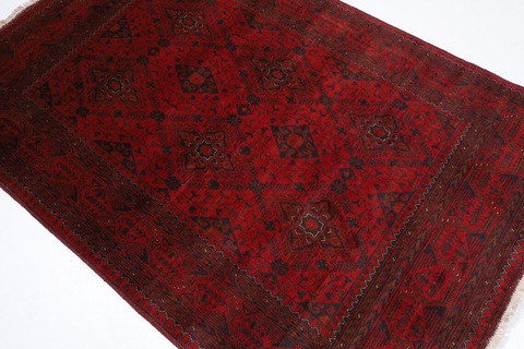 133 x 198 cm | new red area bokhara rug | Afghan handmade carpet